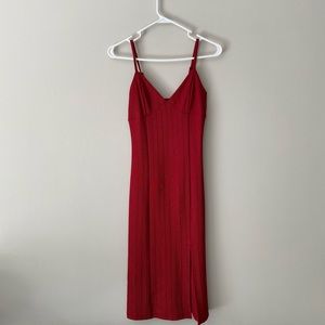 Formal Simple Wine Dress.